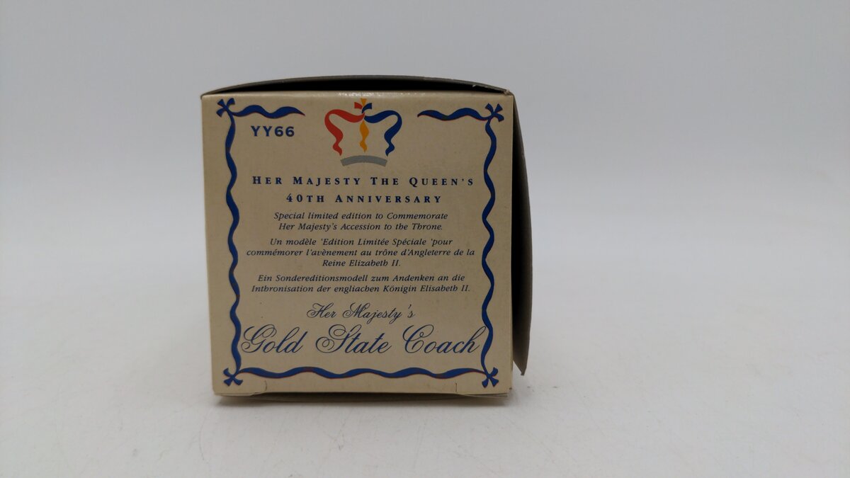 Matchbox YY66 Die Cast Her Majesty's The Queen's The Royal 40th Anniversary LN/Box