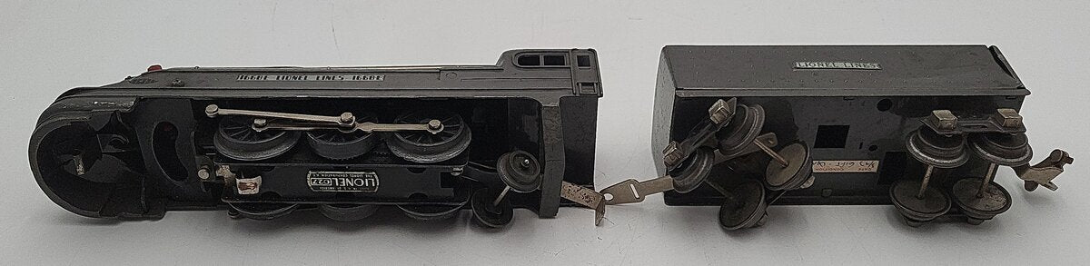 Lionel 1668 O Vintage 2-6-2 Lionel Lines Gunmetal Torpedo Steam Engine w/Tender VG