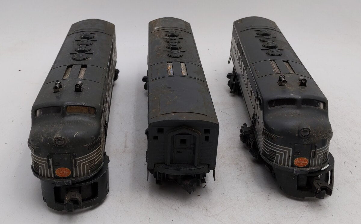 Lionel 2344 Vintage O New York Central F-3 ABA Diesel Locomotive Set VG