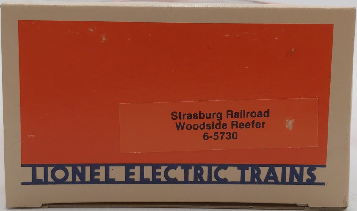 Lionel 6-5730 O Gauge Strasburg Railroad Woodside Reefer Car LN/Box