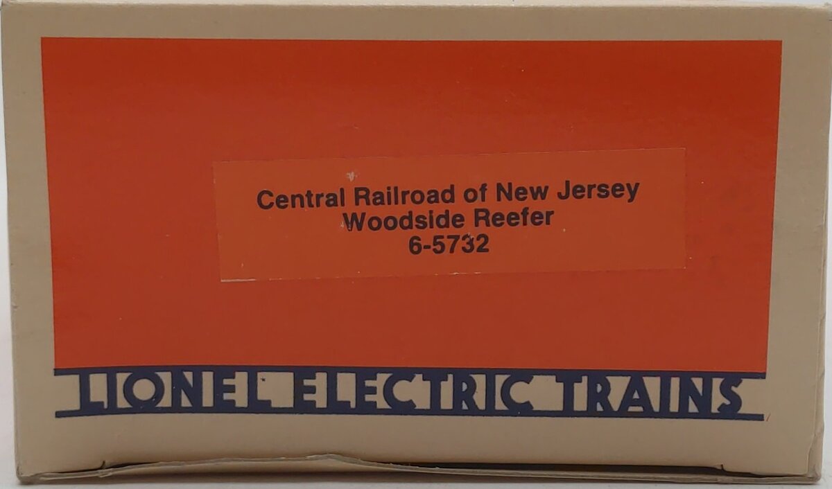 Lionel 6-5732 O Gauge Central Railroad of New Jersey Woodside Reefer #5732 LN/Box