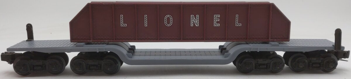 Lionel 6-6509 O Gauge 16 Wheel Flatcar with Girder Load EX/Box