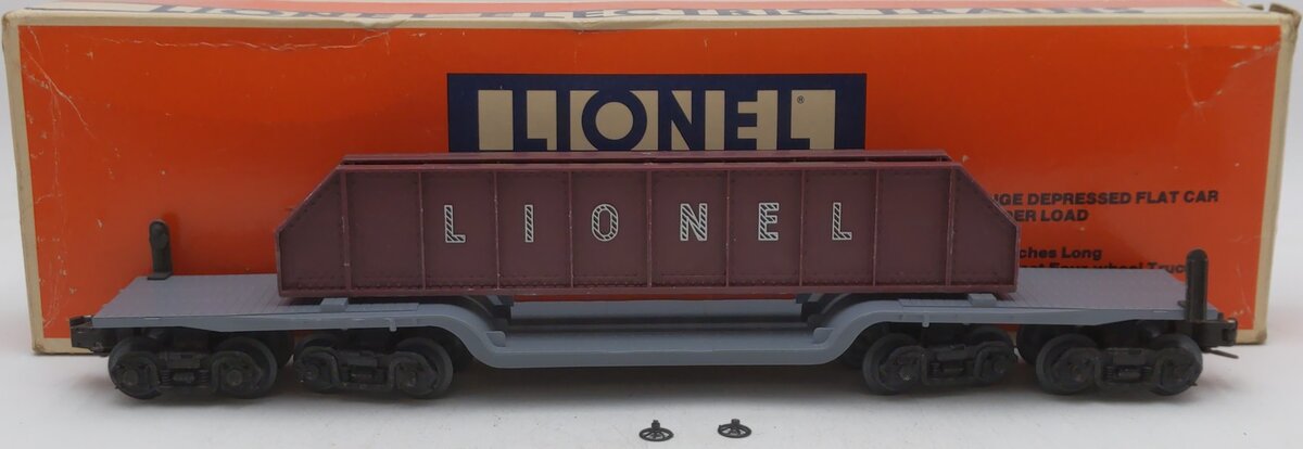 Lionel 6-6509 O Gauge 16 Wheel Flatcar with Girder Load EX/Box