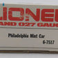 Lionel 6-7517 O Gauge Philadelphia Mint Car #7517 EX/Box
