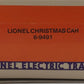 Lionel 6-9491 O Gauge 1986 Christmas Boxcar LN/Box