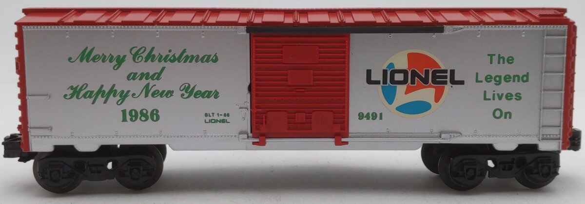 Lionel 6-9491 O Gauge 1986 Christmas Boxcar LN/Box