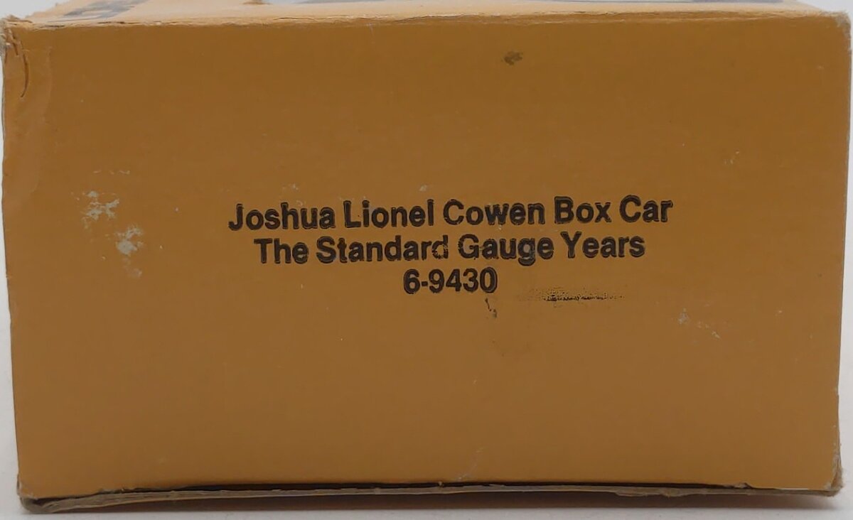 Lionel 6-9430 O Gauge Joshua Lionel Cowen The Standard Gauge Years Boxcar LN/Box