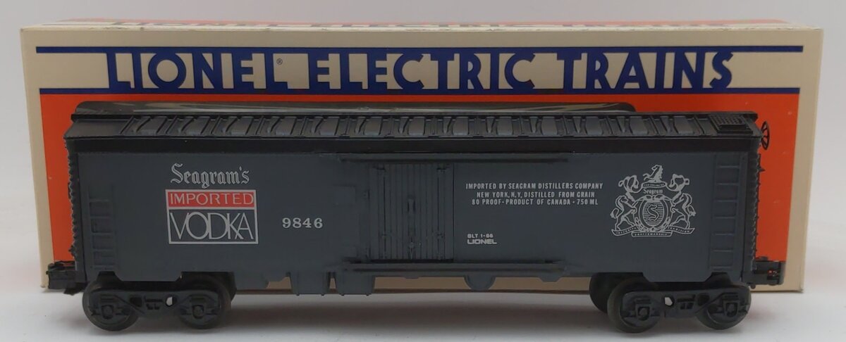Lionel 6-9846 O Gauge Seagram's Vodka Billboard Reefer LN/Box