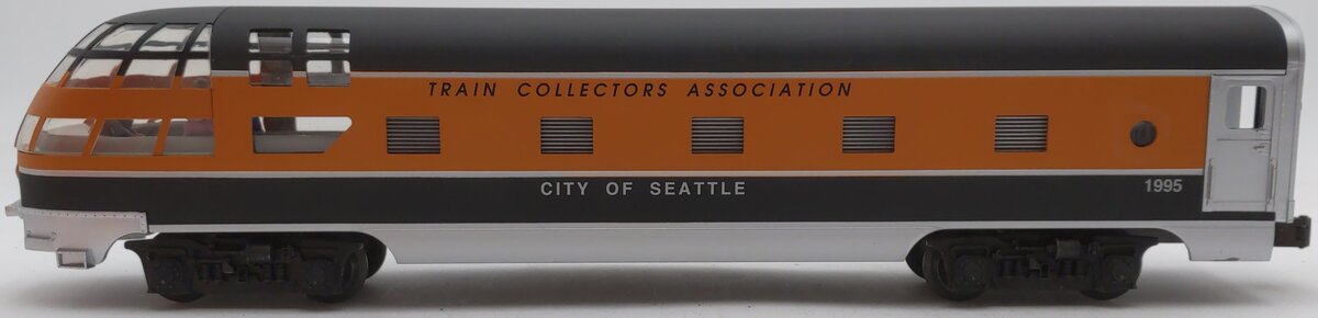 Lionel 6-52062 O Gauge TCA "City of Seattle" Skytop Observation Passenger Car EX/Box
