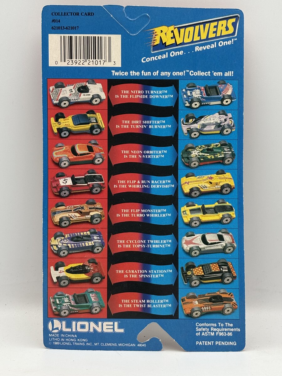 Lionel 6-21013 1:43 Revolvers Cyclone Twirler is the Topsy-Turbine #14 Car NIB