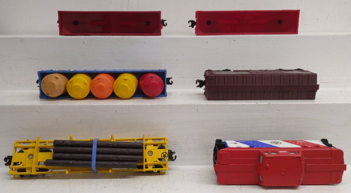 Lionel & K-Line O Gauge Freight Car Assortment: 9013, 6162, 9041, 7600, 7401 [6] EX