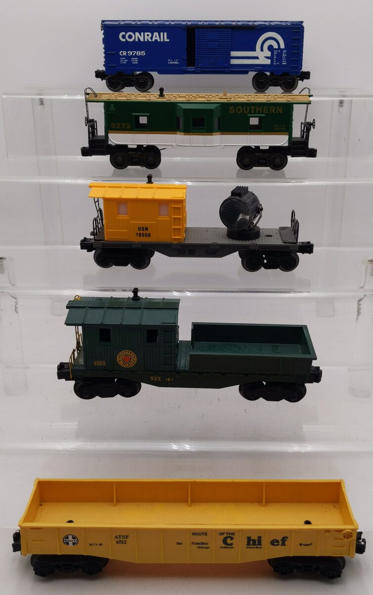 Lionel O Gauge Assorted Freight Cars #161,9273,6512,9785,16550 [5] EX