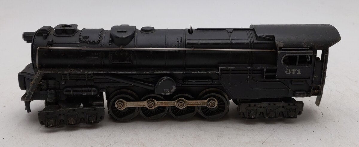 Lionel 671 Vintage O 6-8-6 Die-Cast Steam Turbine Locomotive VG
