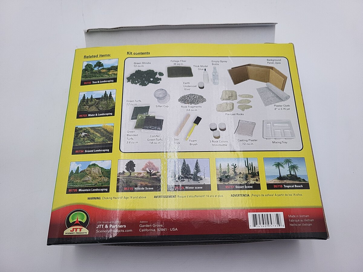 JTT Scenery Products 95735 Mountain and Landscape Kit NIB