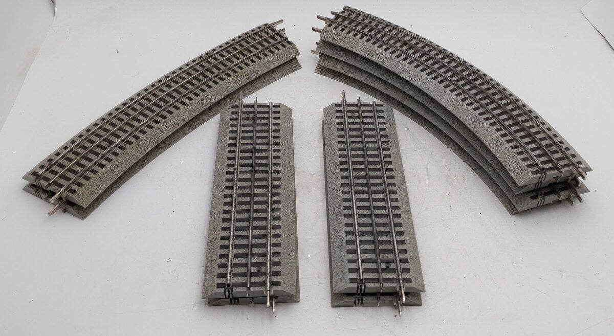 Lionel O Scale Assorted Straight & Curved Fastrack Sections [10] VG
