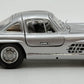 Franklin Mint 1954 1:24 Scale Silver Mercedes Benz 300 Gullwing SL Convertible EX/Box