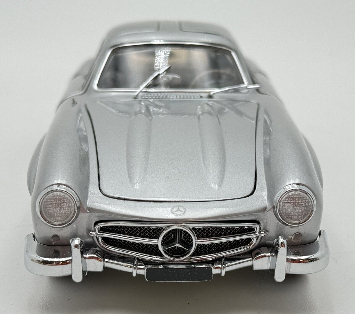 Franklin Mint 1954 1:24 Scale Silver Mercedes Benz 300 Gullwing SL Convertible EX/Box