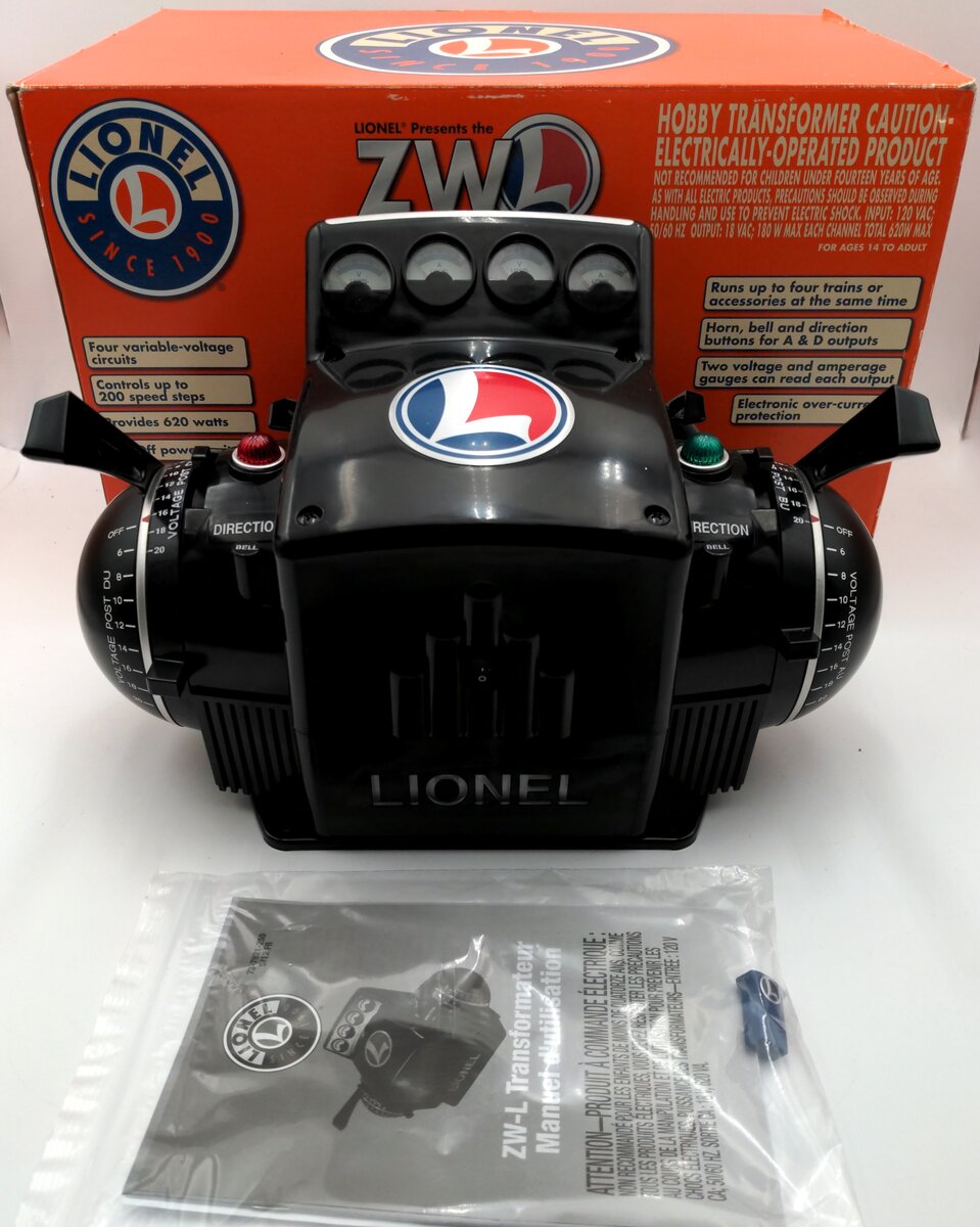 Lionel 6-37921 ZW-L 620 Watt 4-Train Transformer NIB