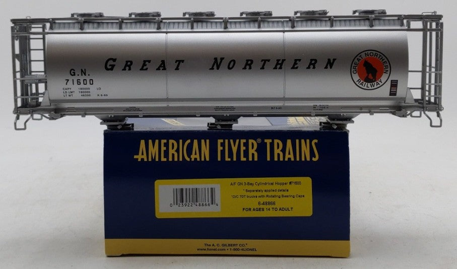 American Flyer 6-48866 S Great Northern Cylindrical Hopper #71600 EX/Box