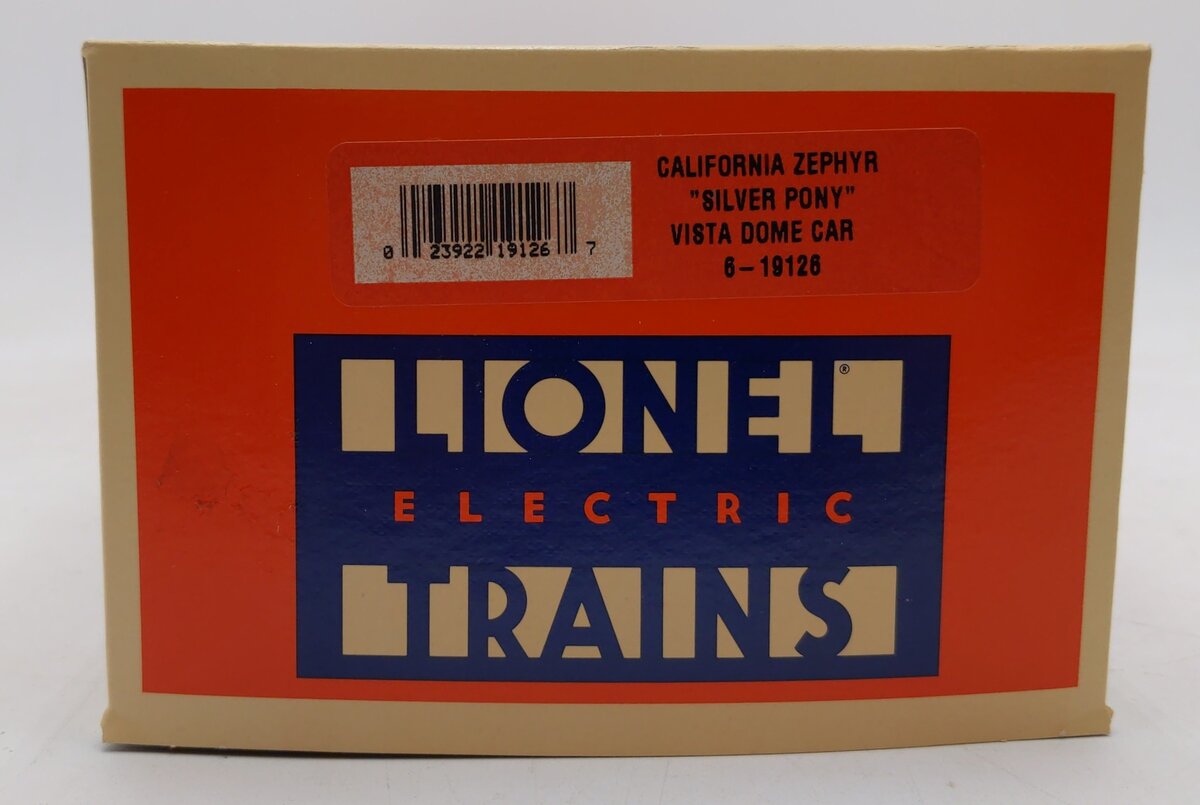 Lionel 6-19126 O Gauge California Zephyr 