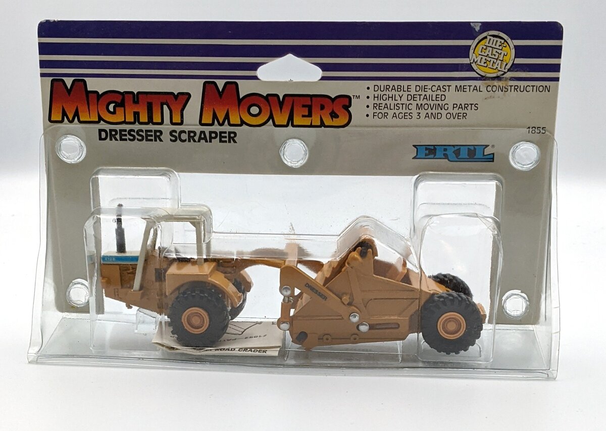 Ertl 1855 1:64 Die-Cast Mighty Movers Dresser Scraper 412B MT/Box