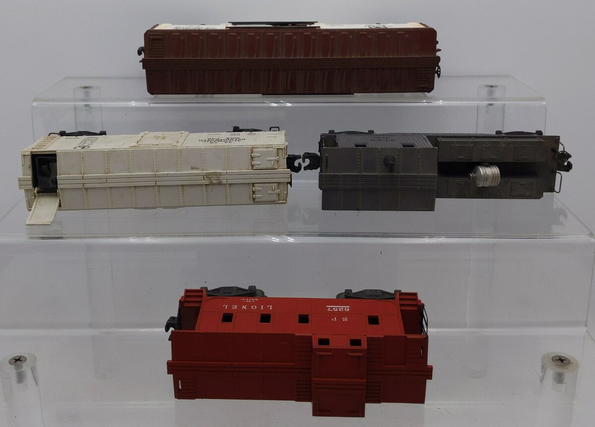 Lionel O Gauge Assorted Freight Cars #3472,9869,6257,2420 [4] VG