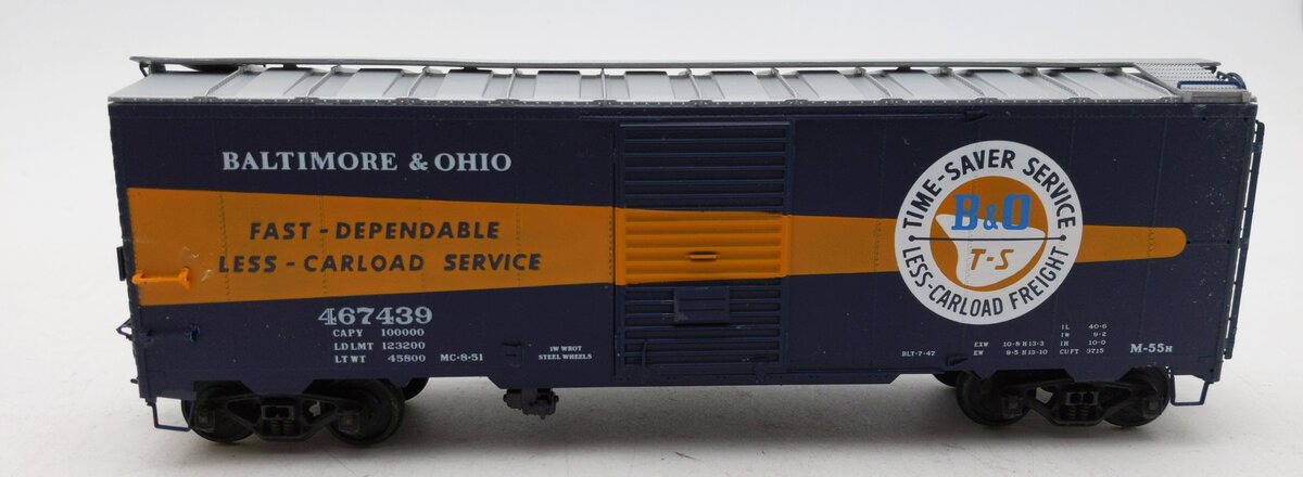 Pacific Rail 1937 S Scale Baltimore & Ohio Boxcar #467439 EX/Box