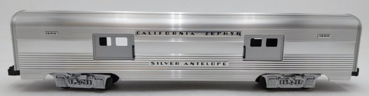 Lionel 6-19122 O Gauge California Zephyr "Silver Antelope" Aluminum Baggage Car EX/Box