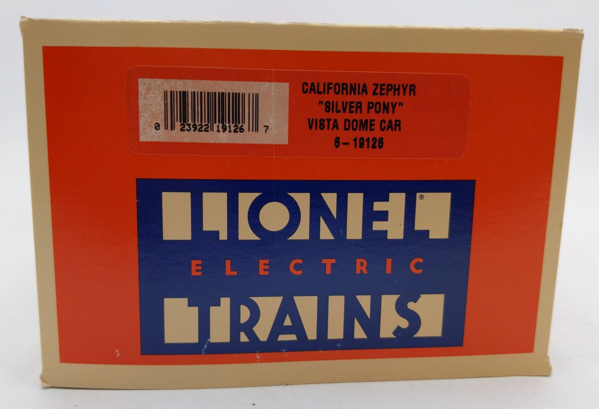 Lionel 6-19126 O Gauge California Zephyr 