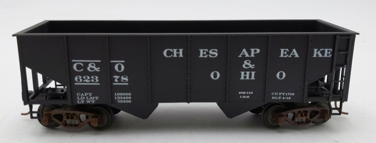 American Models 301 S Scale C&O 2-Bay Hopper #62378 LN/Box
