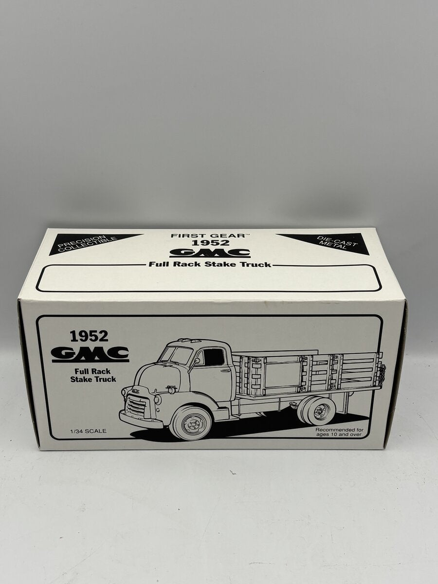 First Gear 19-1096 1:34 1952 GMC Full Rack Stake Truck NIB
