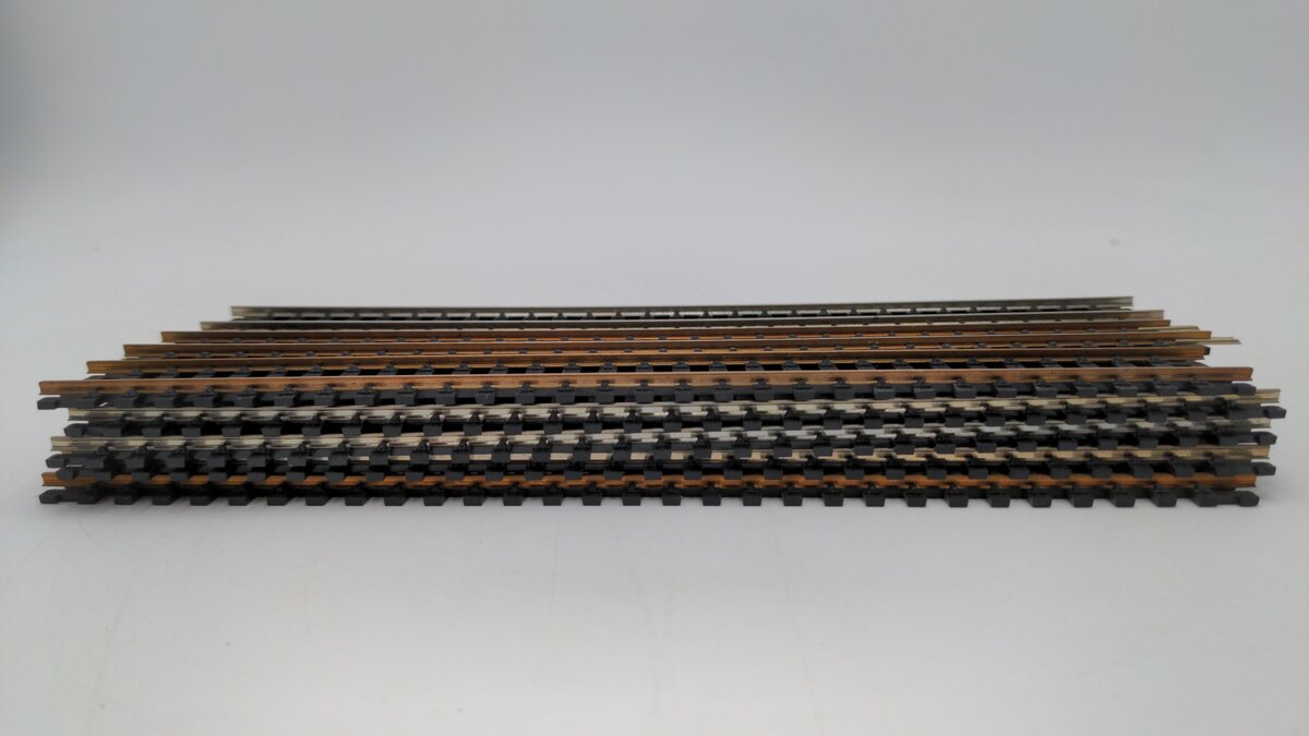 Atlas HO Assorted Brass And Nickel Straight Track Sections [15] VG