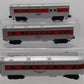Lionel Assorted O Gauge Santa Fe Passenger Cars: 6-16055, 6-16059, & 6-16060 [3] VG