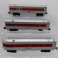 Lionel Assorted O Gauge Santa Fe Passenger Cars: 6-16055, 6-16059, & 6-16060 [3] VG