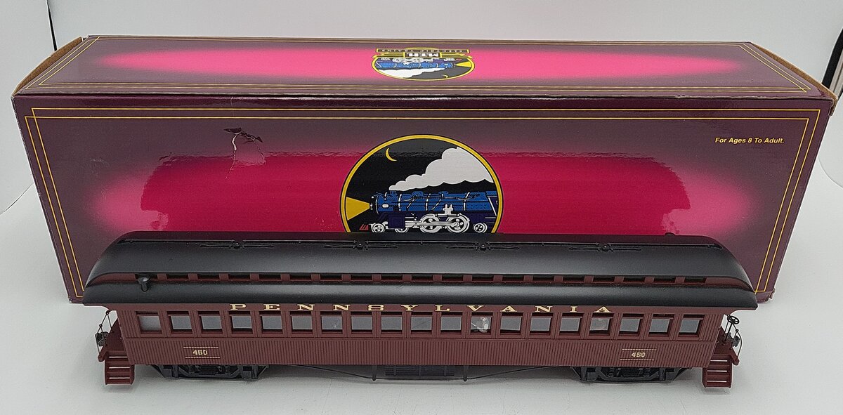 MTH 20-62003A O Pennsylvania Railroad Woodside Passenger Coach #450 (2-Rail) LN/Box