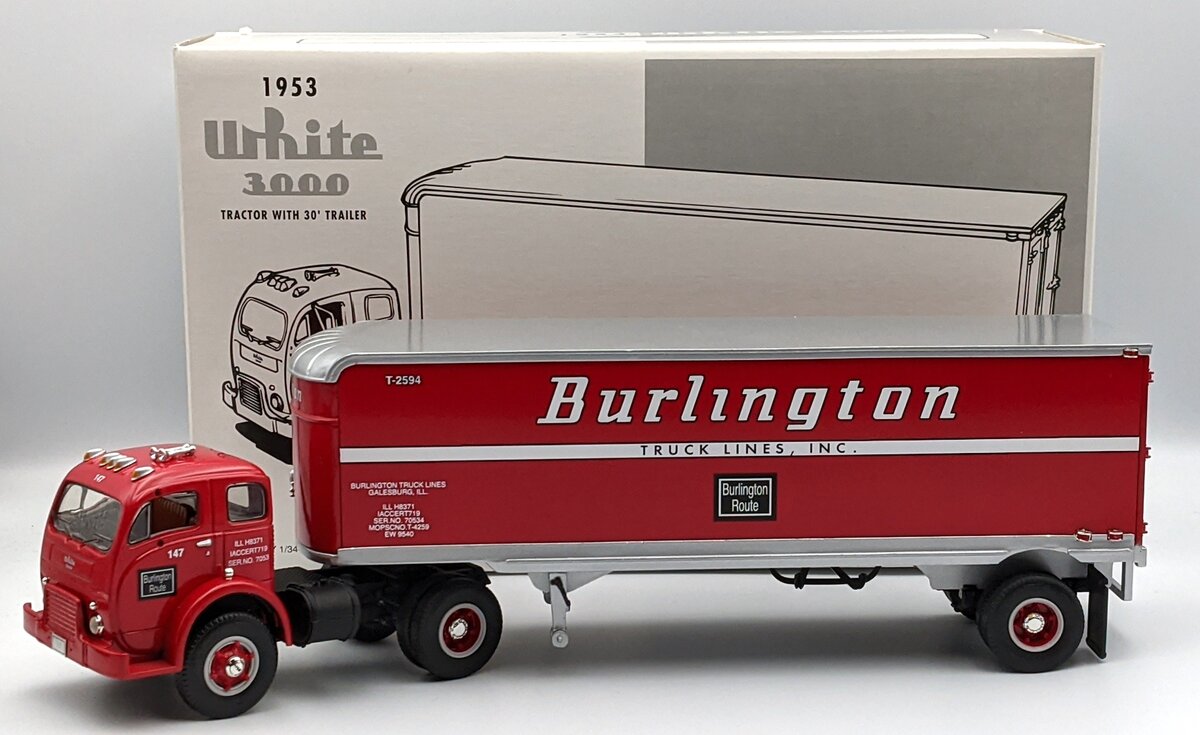 First Gear 18-1545 1:34 Die-Cast White 3000 Tractor with 30