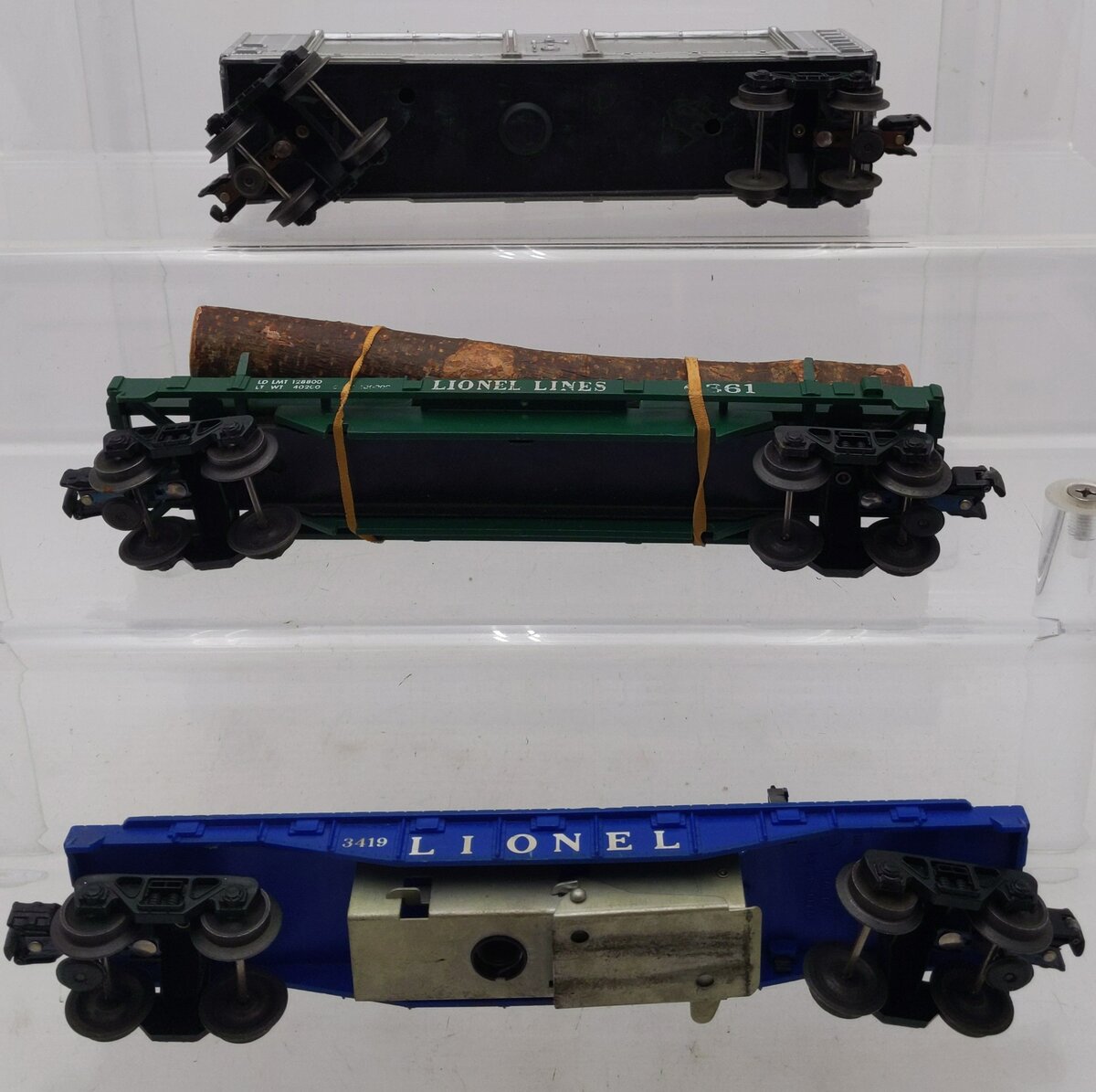Lionel Assorted O Gauge Freight Cars #6445,3419,6361 [3] VG
