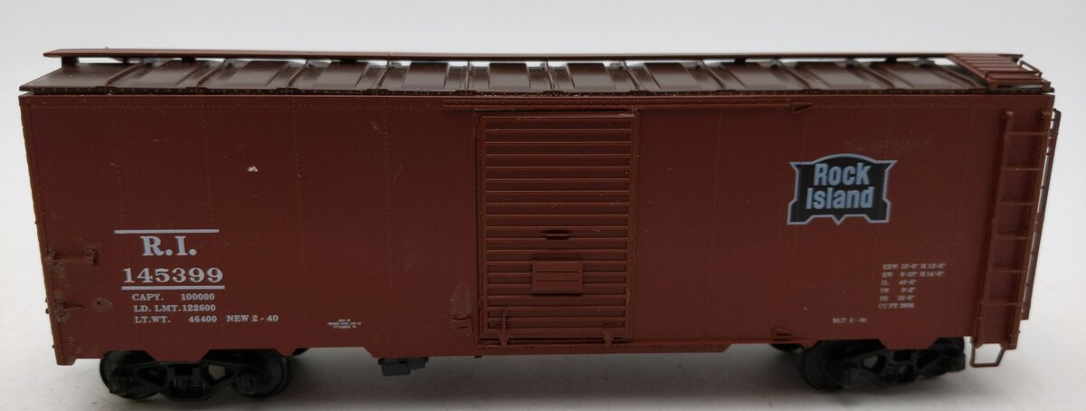 Pacific Rail  S Scale Rock Island Box Car Assembled Kit #145399 EX/Box