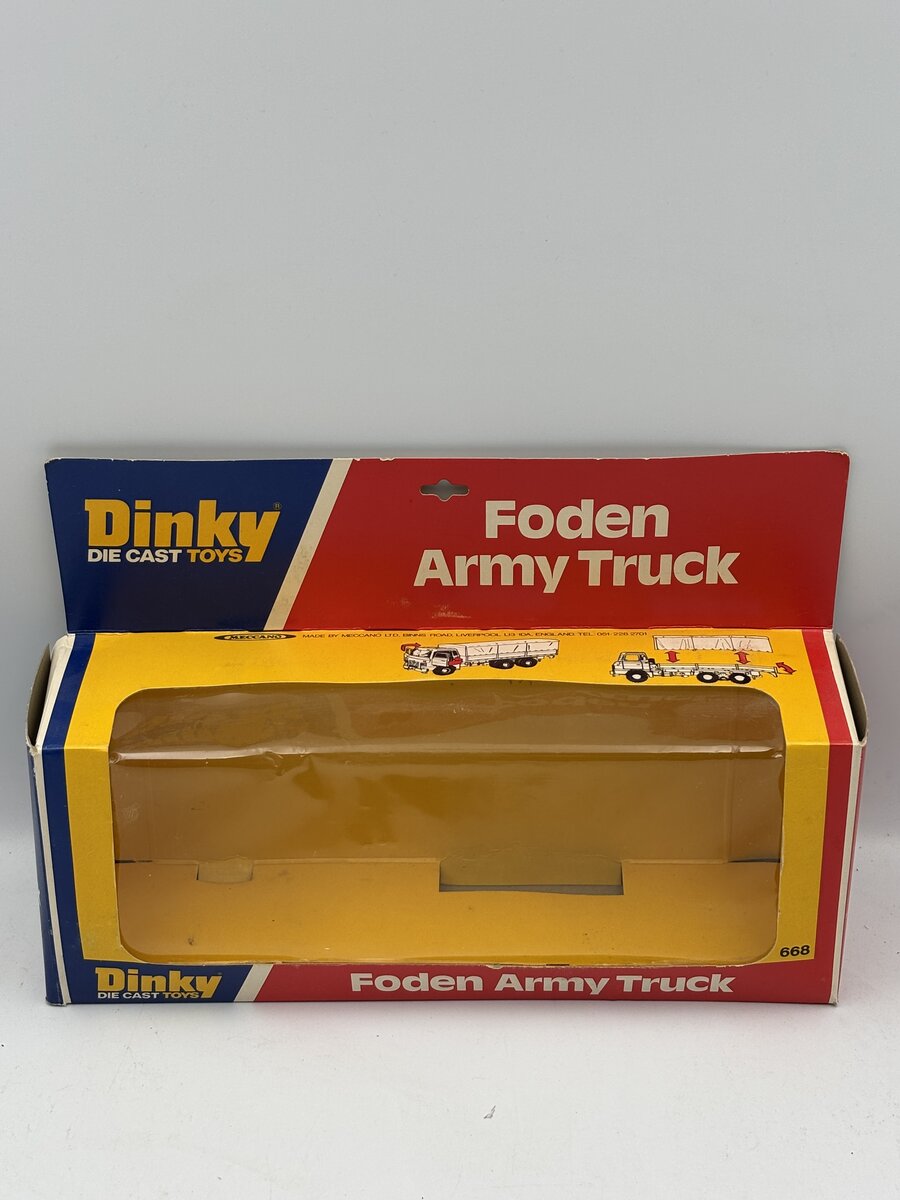 Dinky 668 1:50 Foden Army Truck EX/Box