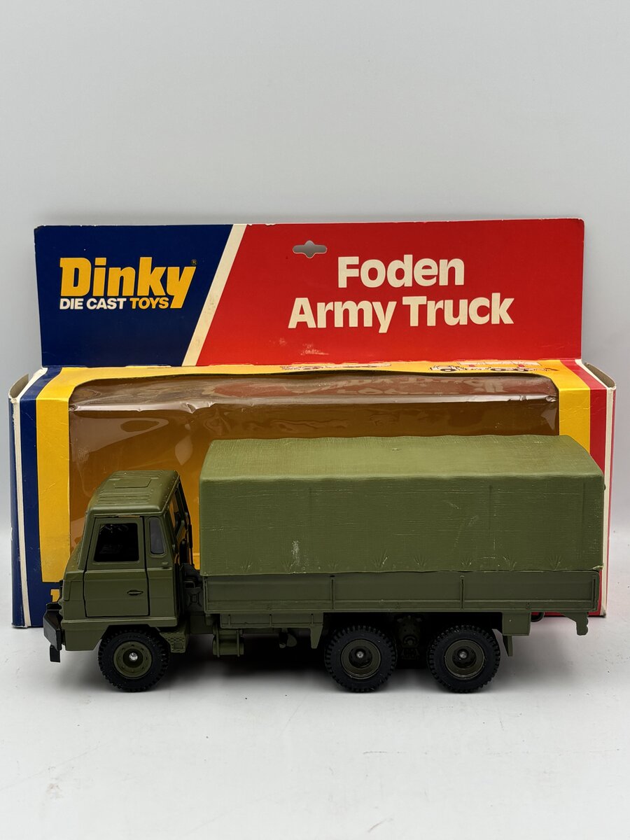 Dinky 668 1:50 Foden Army Truck EX/Box