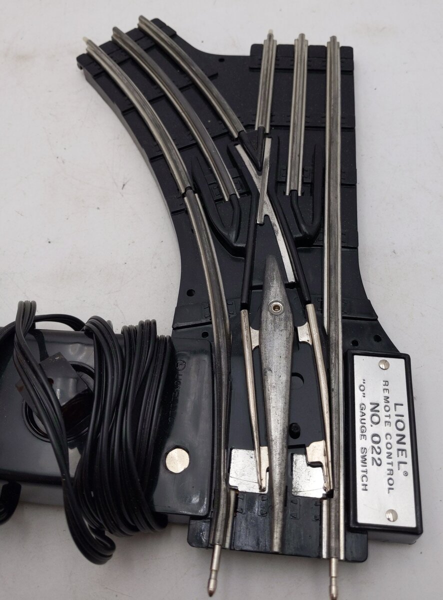 Lionel 6-14062 O Gauge Remote-Control 022 Left Hand Switch Turnout EX/Box