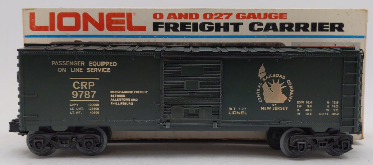 Lionel 6-9787 O Gauge Central of New Jersey Box Car EX/Box