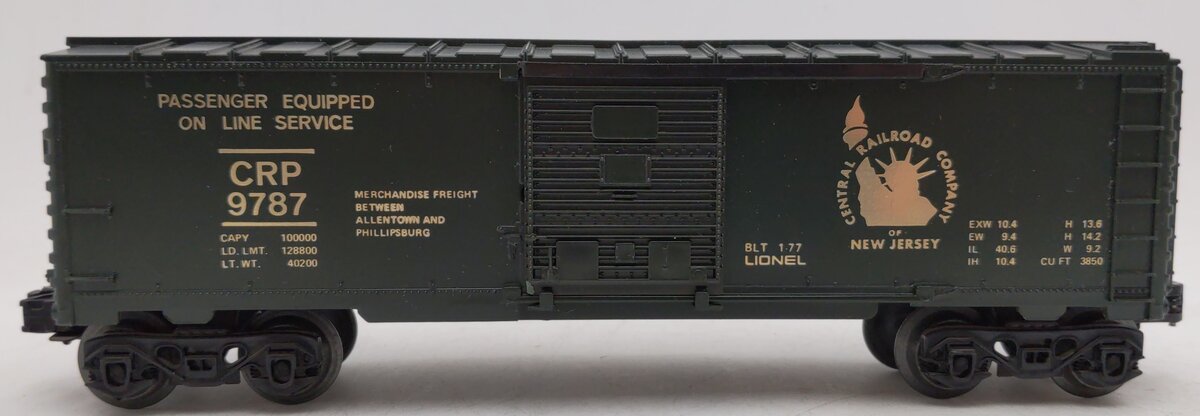 Lionel 6-9787 O Gauge Central of New Jersey Box Car EX/Box