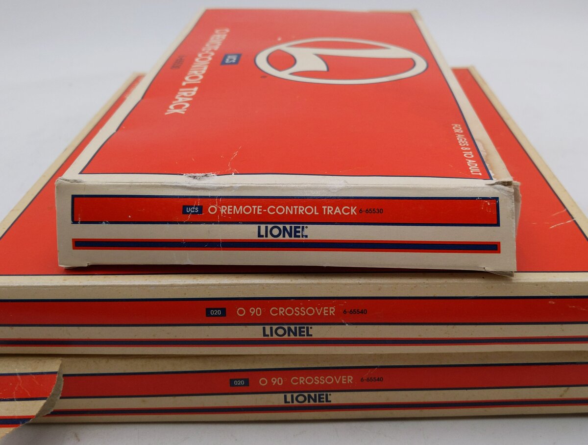 Lionel O Gauge Assorted Crossings and Remote Control Track Piece [3] VG/Box