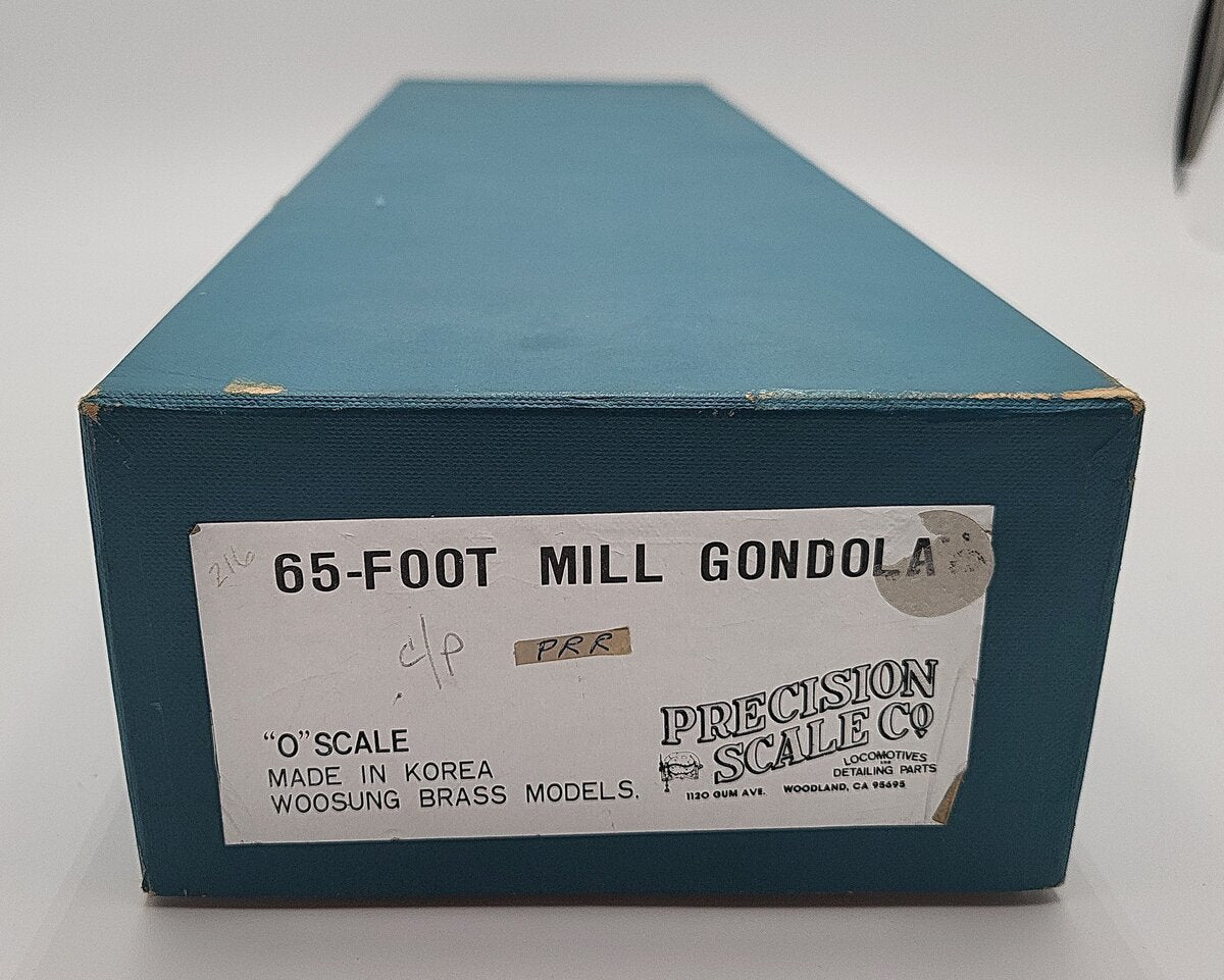 Precision Scale Co. 15497-1 BRASS Pennsylvania 65' Mill Gondola #439048 - 2 Rail LN/Box