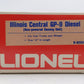 Lionel 6-8254 O Gauge Illinois Central GP-9 Dummy Diesel Locomotive EX/Box