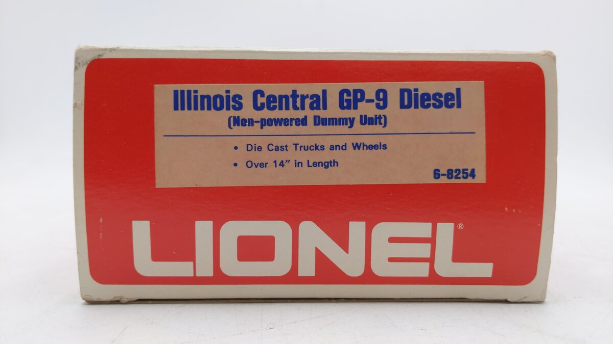 Lionel 6-8254 O Gauge Illinois Central GP-9 Dummy Diesel Locomotive EX/Box