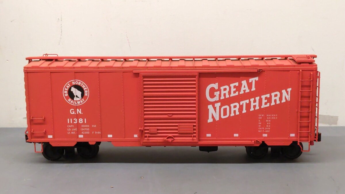 Canada B1072 G Scale Great Northern PS-1 Boxcar #11381 EX/Box