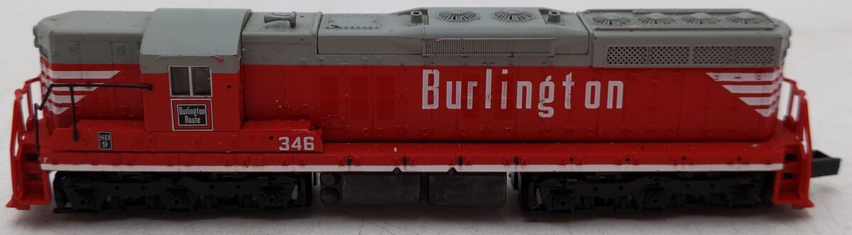Life Like 7745 N Scale Burlington Route SD7 Powered Diesel Locomotive #346 EX