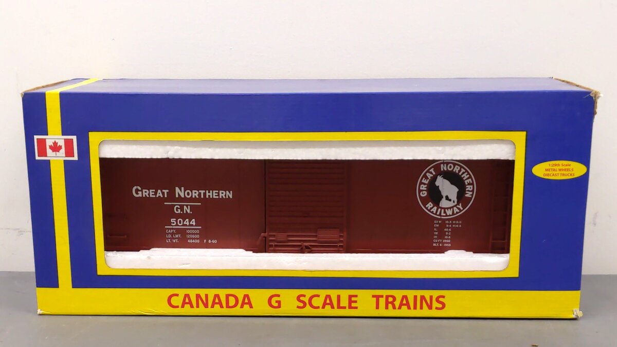 Canada B1071 G Scale Great Northern PS-1 Boxcar #5044 LN/Box